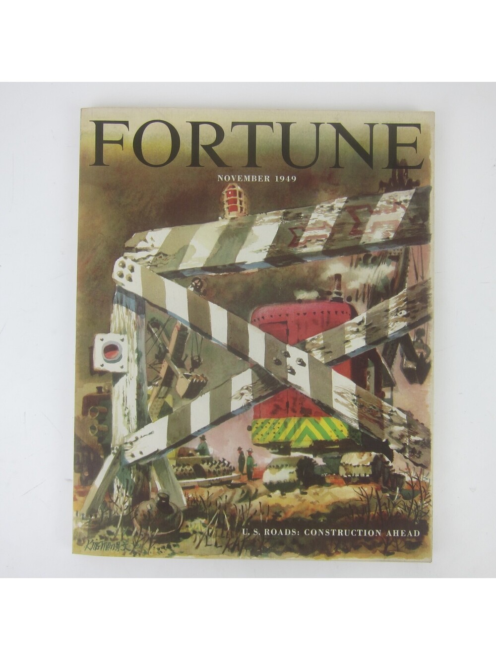 Vintage FORTUNE Magazine November 1949 Dong Kingman Cover Motorola Studebaker